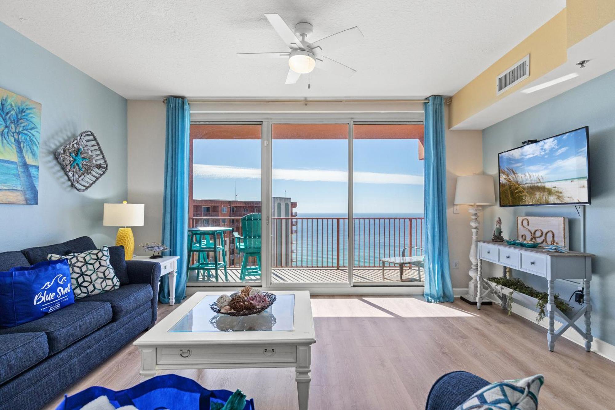 Penthouse With Beautiful Beach Views! 1 Bedroom, 2 Bathroom Penthouse! Panama City Beach Bagian luar foto