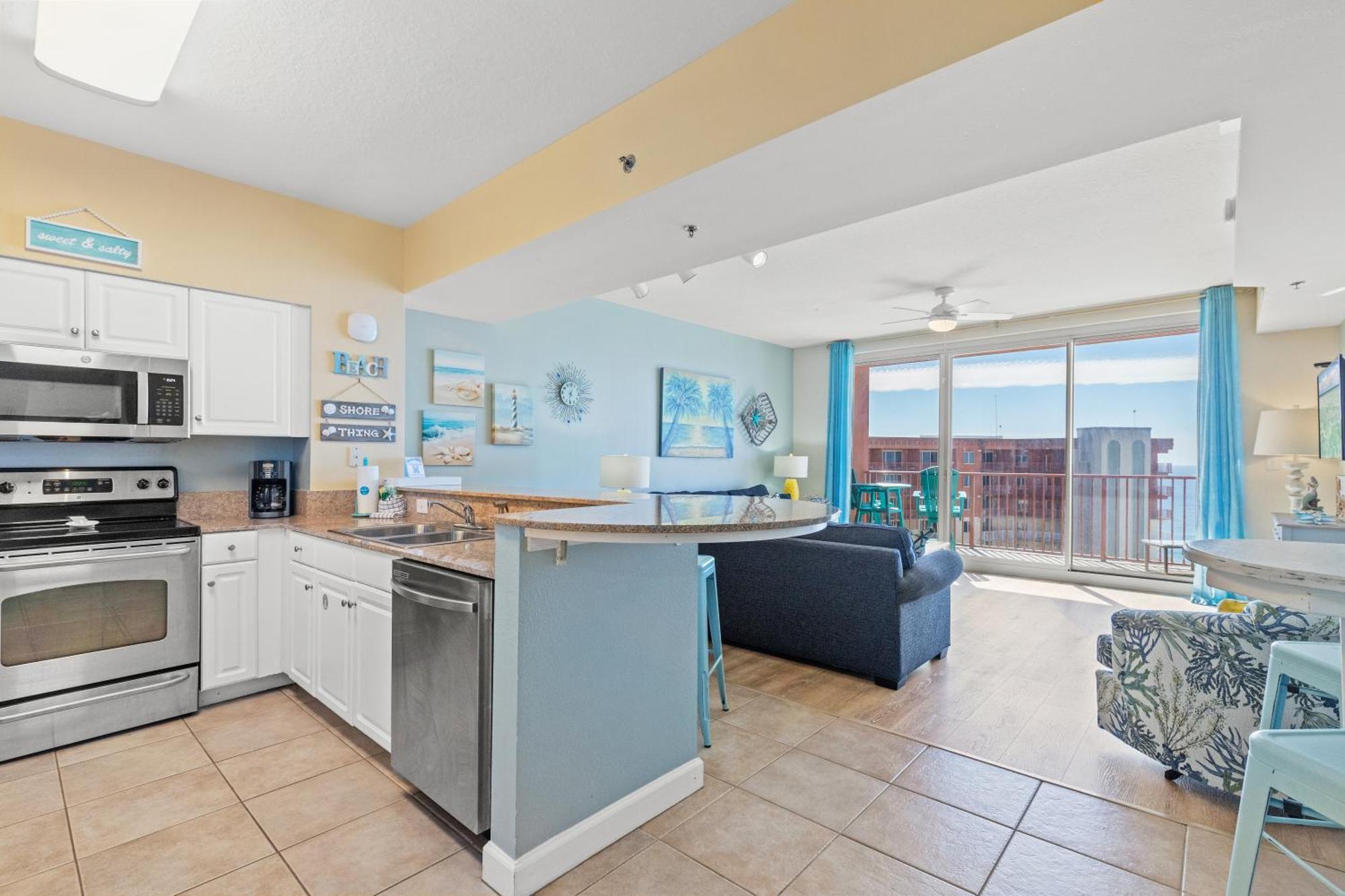 Penthouse With Beautiful Beach Views! 1 Bedroom, 2 Bathroom Penthouse! Panama City Beach Bagian luar foto